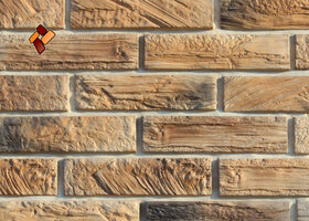 Manufactured facing stone Wooden Brick