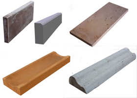 Водостоки и бордюры из бетона